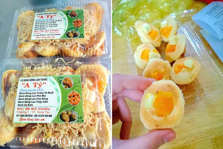 Bánh bông lan trứng muối Vũng Tàu – Địa chỉ mua uy tín