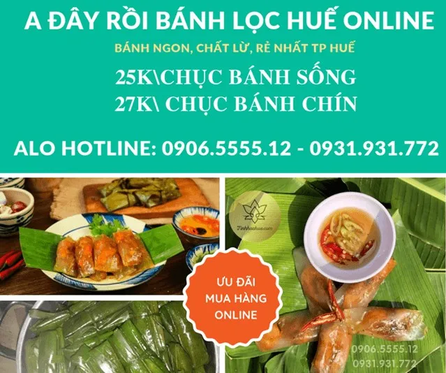 Bánh bột lọc Huế – Tinh hoa ẩm thực Cố Đô