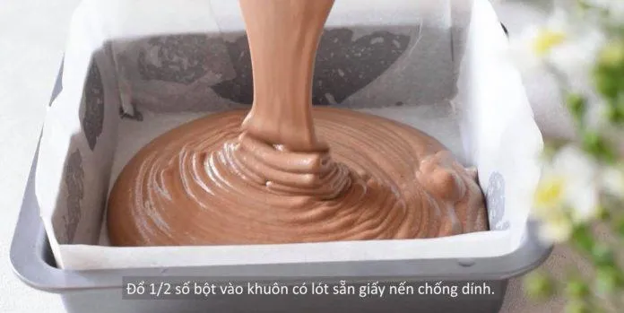 Cách làm bánh castella chocolate Đài Loan hình gấu Brown siêu cưng