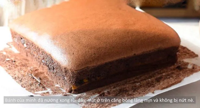 Cách làm bánh castella chocolate Đài Loan hình gấu Brown siêu cưng