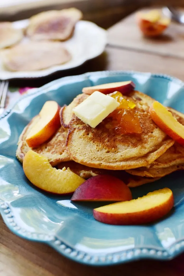 Cách làm bánh Pancake đào siêu ngon và đẹp mắt!