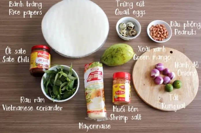 Cách làm bánh tráng trộn sốt mayonnaise béo ngon tại nhà