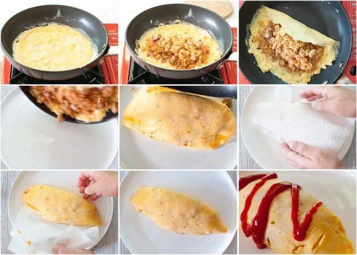 Cách làm cơm chiên trứng Omurice Nhật Bản ngon khó cưỡng