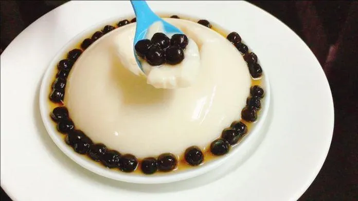 Cách làm Pudding đậu nành trân châu (tàu hũ trân châu) đang “cực hot”