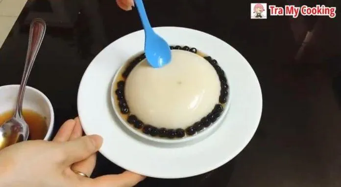 Cách làm Pudding đậu nành trân châu (tàu hũ trân châu) đang “cực hot”