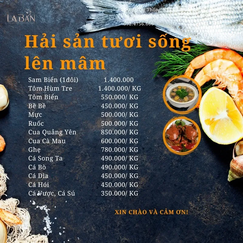 Nhà hàng La Bàn Vân Đồn – Đặc sắc ẩm thực Quảng Ninh