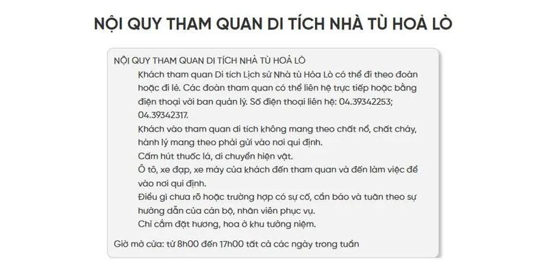 Nhà tù Hỏa Lò – Lưu giữ những năm tháng khổ đau của dân tộc