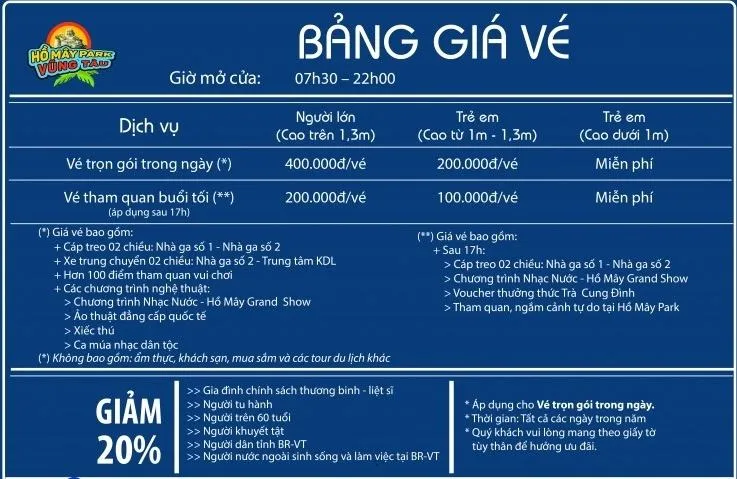 Những điều hay ho về Cáp treo Hồ Mây – điểm du lịch hot nhất Vũng Tàu