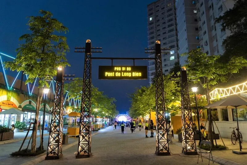 Phố đi bộ Pont de Long Bien – Vẻ đẹp hiện đại mang nét Châu Âu