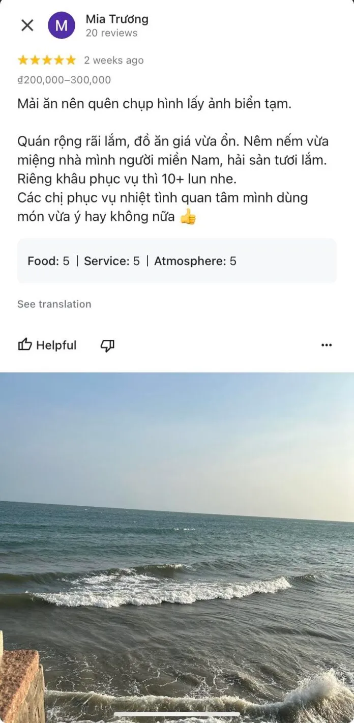 Review Làng Chài Quán – quán hải sản view biển tại Mũi Né Phan Thiết