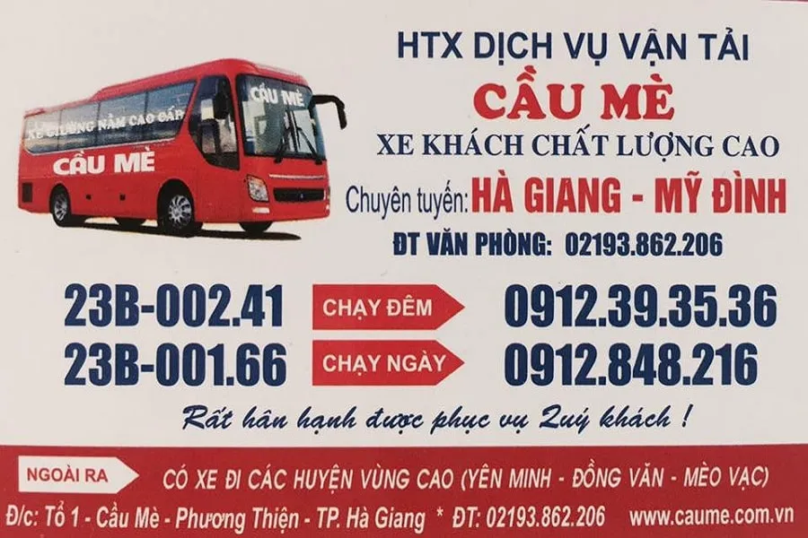 Top 10 xe limousine Hà Nội Hà Giang chất lượng tốt nhất